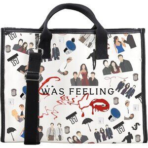 Horror Movie TV Show Character Large Tote Bag - I Feel Epic Crossbody Purse Gift